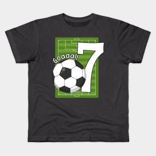 Kids Goaaal! 7th Birthday 7 Year Old Kids T-Shirt